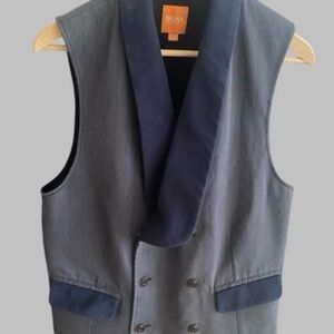 Hugo Boss Orange label "Dieseistrasse '' classic double breasted dress vest